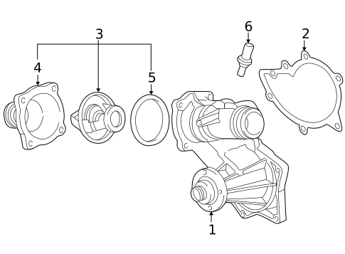 Water Pump for 2001 BMW 740iL #0