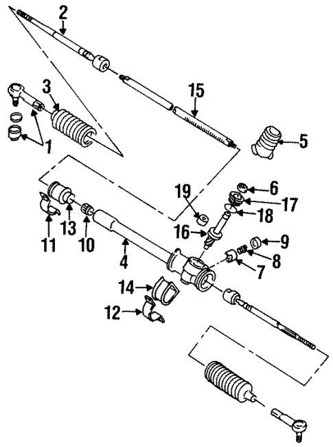 Steering Gear & Linkage for 2001 Chevrolet Metro #0