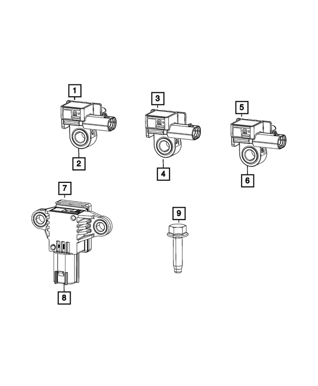 68370841AA - Electrical: Acceleration Sensor for Jeep: Grand Cherokee, Grand Cherokee L Image