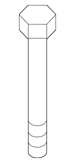 7119905392 - HVAC: Compressor Mount Bolt for BMW: 128i, 135i, 135is, 318i, 318is, 318ti, 330e, 330e xDrive, 335d, 335i, 335i xDrive, 335xi, 530e, 530e xDrive, 535i, 535i GT, 535i GT xDrive, 535i xDrive, 740i, 740iL, 740Li, 750e xDrive, 750iL, ActiveHybrid 5, ActiveHybrid 7, i8, M2, X1, X3, X4, X5, Z4 Image