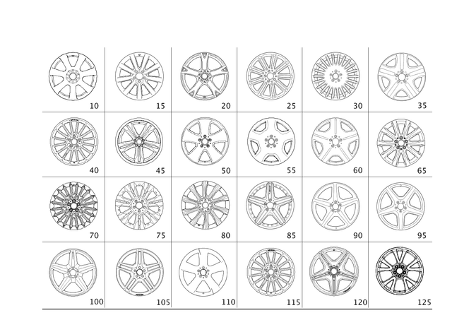 2214013202 - Wheels: Wheel - Rear for Mercedes-Benz Image