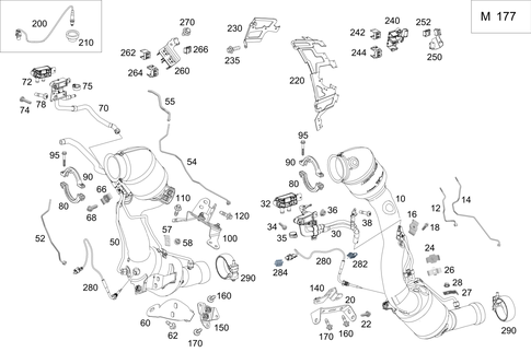 Exhaust System on 8-Cylinder Gasoline Vehicles for 2018 Mercedes-Benz E63 AMG S #0