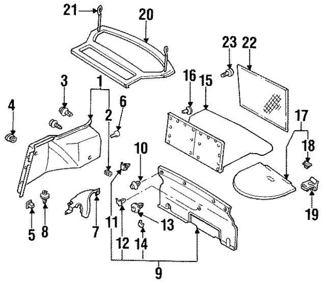 F32Z6145423A - Body: Side Trim Panel for Ford: Probe Image