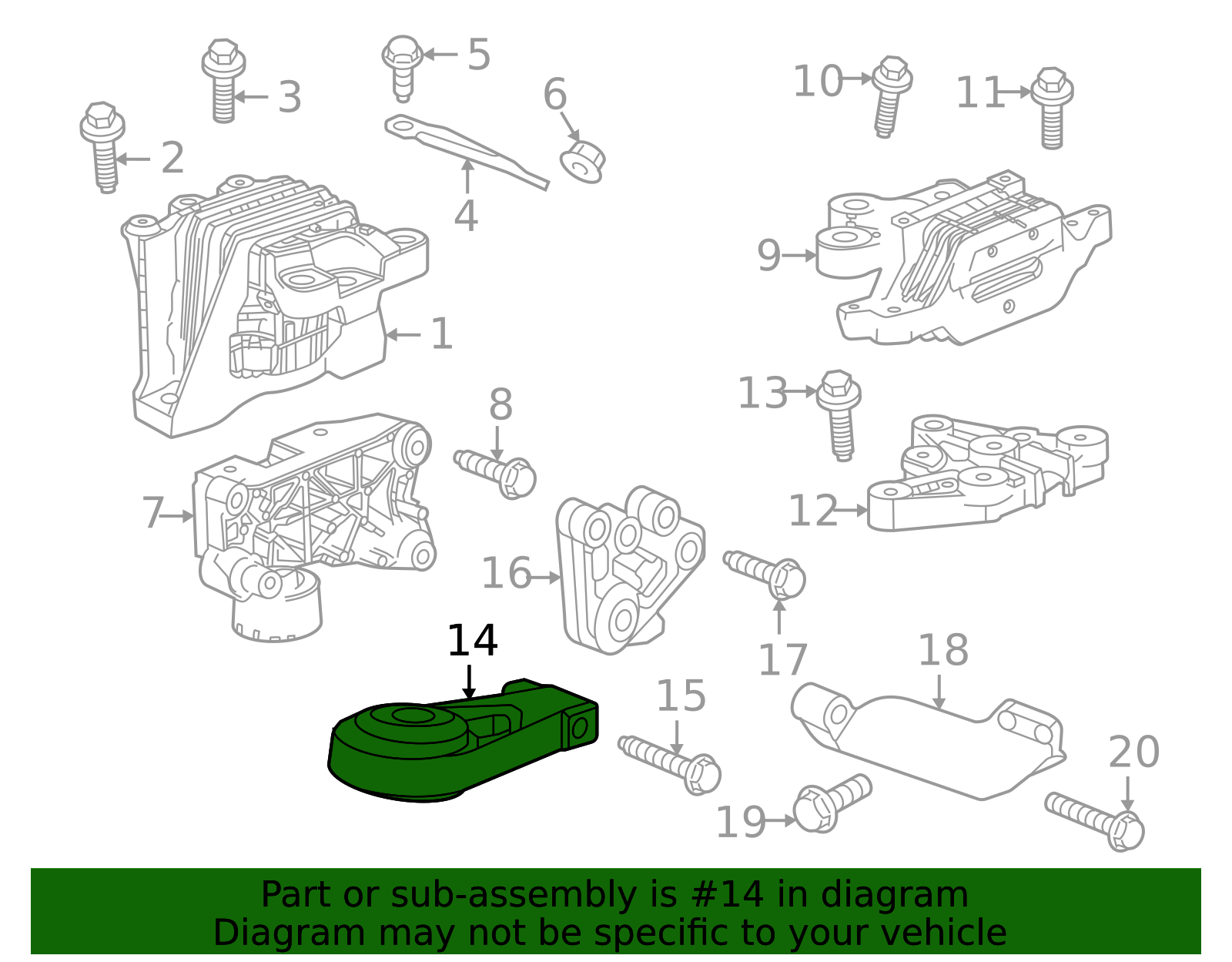 2024-2026 GM Strut Support 60009131 | OEM Parts Online