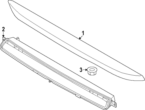 High Mounted Stop Lamp for 2024 Ford Mustang #0
