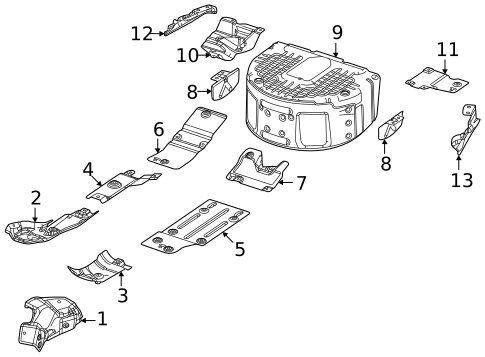 Heat Shields for 2023 Jeep Grand Wagoneer #0