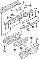 6632440U00 - : Side Extension Brace for Infiniti Image