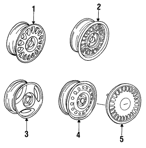 Wheels for 1997 Saab 9000 #0