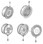 4425310 - Suspension: Wheel for Saab: 9000 Image