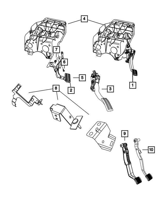 4801634AA - Fuel: Connector Bracket for Mopar Image image