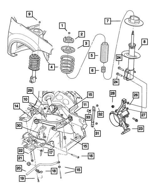 Front Suspension for 2005 Dodge Neon #0