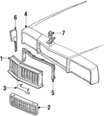 10031240 - Body: Grille for Pontiac: Grand Prix Image