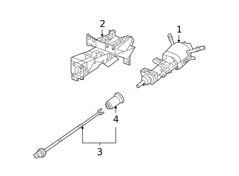 Steering Column Assembly for 2013 Chevrolet Corvette #0
