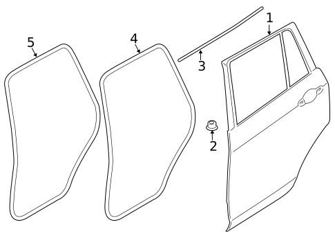 Door & Components for 2016 BMW X4 #1
