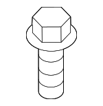252352H000 - Cooling System: Air Guide Screw for Kia: Niro, Optima, Rio, Sedona, Sorento, Soul, Soul EV Image