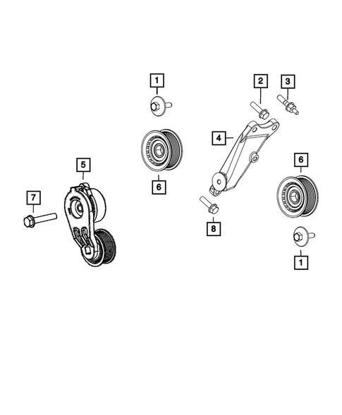 Pulleys and Related Parts for 2024 Chrysler Pacifica #0