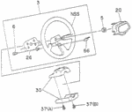 8971530000 - Chassis: COVER, STEERING WHEEL (BLACK) for Honda Image