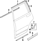 8973609210 - Body: Molding for Isuzu Image