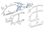 1776301902 - : Inner Part, Side Wall for Mercedes-Benz: 180A, 220a, A220 Image