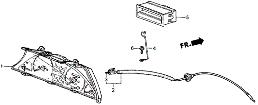 Speedometer - Clock for 1984 Honda Civic #0