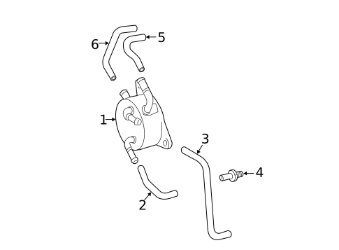 Oil Cooler for 2013 Toyota Camry #0