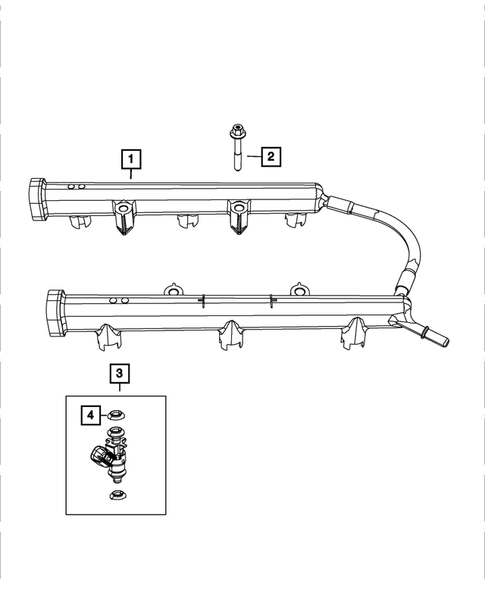 Fuel Rail and Injectors for 2016 Dodge Durango #0