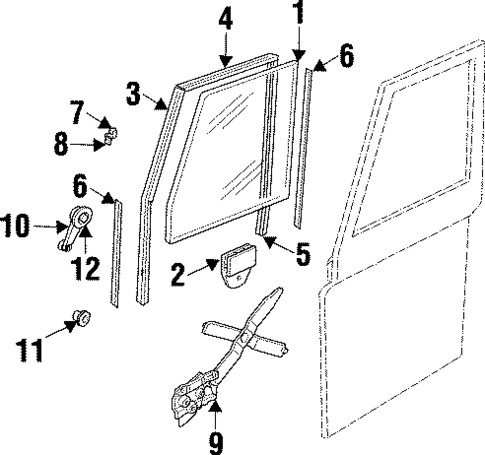 Front Door for 1997 Land Rover Defender 90 #1