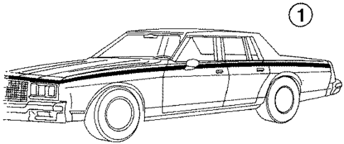Stripe Tape for 1986 Chevrolet Caprice #0