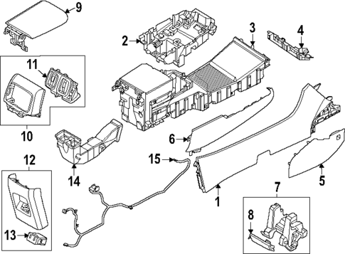 Console for 2025 Hyundai Tucson #0