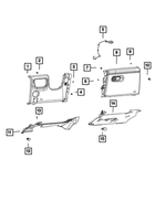 7CH34WT3AE - Interior Trim: Instrument Panel Glove Box for Mopar Image