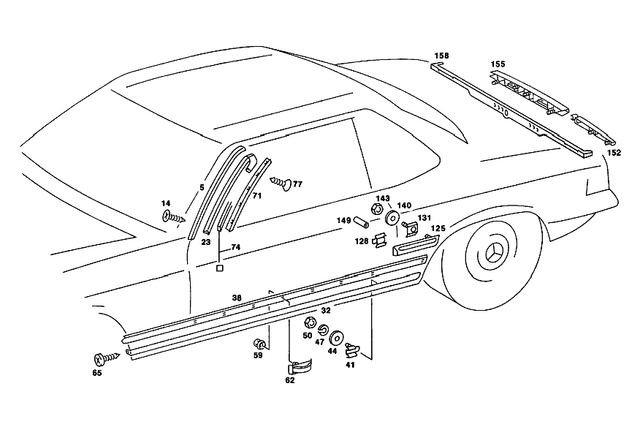 1076980601 - : Drip Rail for Mercedes-Benz Image