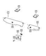 5LB77DX9AA - Interior Trim: Storage Bin Lid for Ram: 1500, 1500 Classic, 2500, 3500 Image