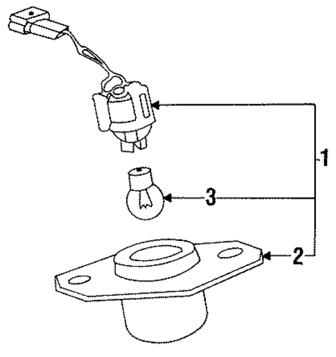 License Lamps for 1992 Hyundai Elantra #0