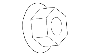 MF434106 - Steering: Steering Wheel Lock Nut for Mitsubishi: Eclipse, Eclipse Cross, Endeavor, Galant, Lancer, Mirage, Mirage G4, Outlander, Outlander PHEV, Outlander Sport Image