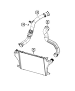 68283404AF - Cooling: Charge Air Cooler Duct for Jeep: Gladiator, Wrangler Image
