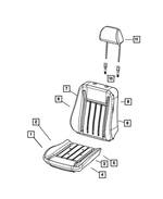 5139950AA - Interior Trim: Seat Cushion Pan, Manual for Mopar Image