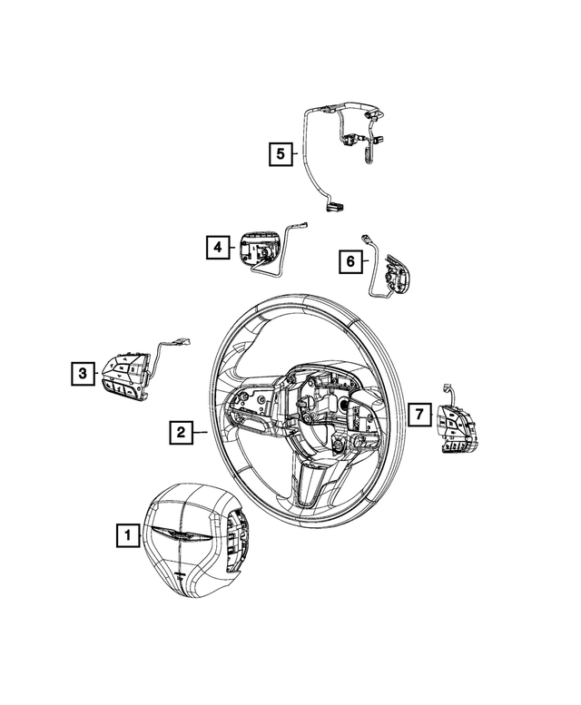 « 68248839AC –  : Volant De Direction Cablage pour Mopar Image »