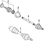 26025699 - Suspension: Cv Joint Kit for Buick: Century, Skyhawk | Chevrolet: Beretta, Cavalier, Celebrity, Corsica, Lumina | Oldsmobile: Cutlass Ciera, Cutlass Cruiser, Cutlass Supreme | Pontiac: 6000, Grand Prix, Sunbird Image