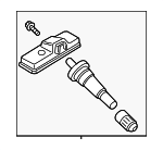 52933C1100 - : Tire Pressure Monitoring System (TPMS) Sensor for Hyundai: Nexo, Palisade, Santa Fe, Sonata, Tucson Image