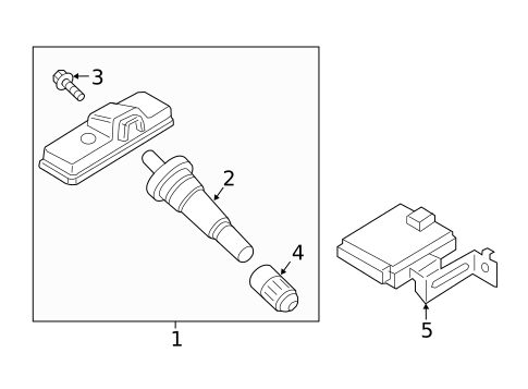 Tire Pressure Monitor Components for 2018 Hyundai Sonata #0