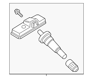 52933C1100 - : Tire Pressure Monitoring System (TPMS) Sensor for Hyundai: Nexo, Palisade, Santa Fe, Sonata, Tucson Image