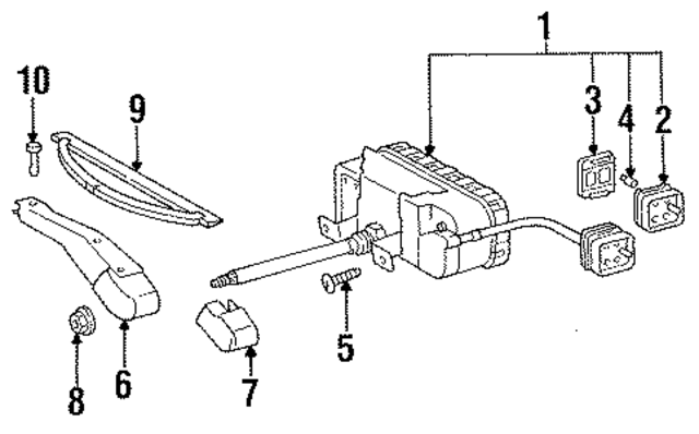 1408202108 - Electrical: Wiper Motor for Mercedes-Benz Image