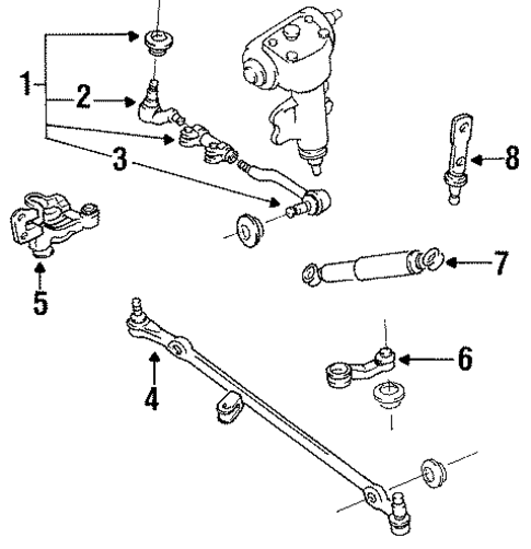 Steering Gear & Linkage for 1989 Nissan D21 #6