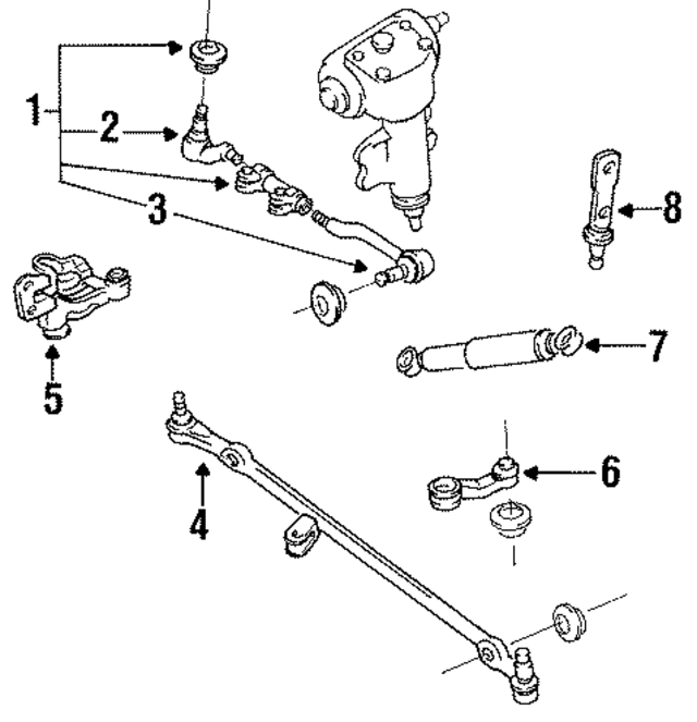 4861201G00 - : Steering Damper Pin for Nissan Image
