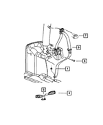 REAR OUTER - SEAT BELT 5KC651DVAD