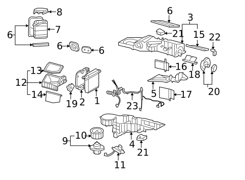 HVAC Case for 2004 Chevrolet Tahoe #0