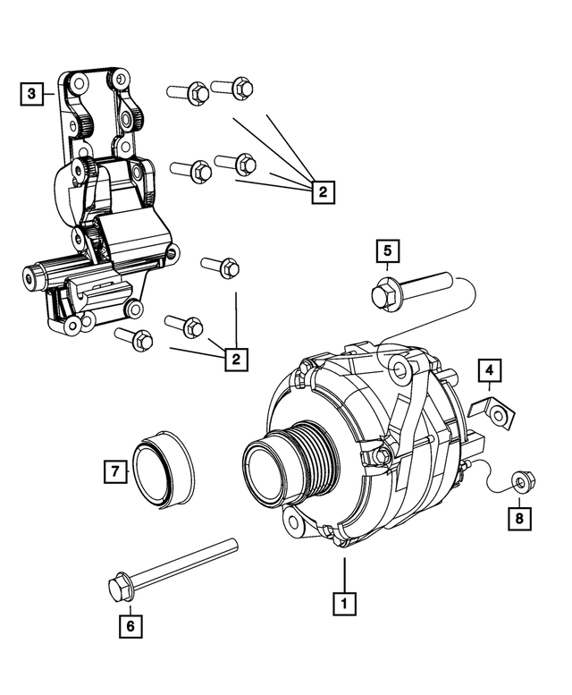 6508246AA - Electrical: Hex Flange Head Screw for Mopar Image