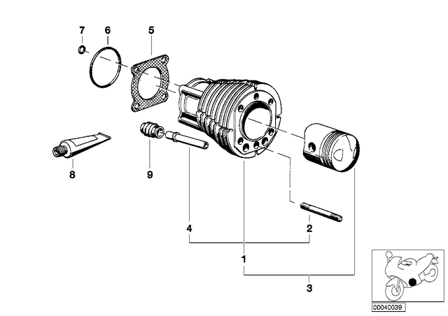 11111337567 - Engine: O-Ring - 93X2.2 for BMW-Motorrad Image