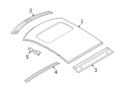 Roof & Components for 2008 Saab 9-3 #1