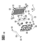 5030603AF - Cooling: Radiator Inlet Hose for Mopar Image